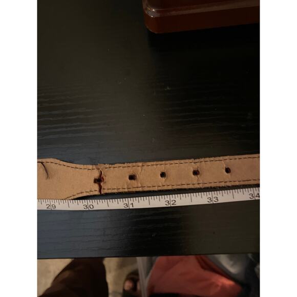 Vintage Red Suede Southwestern Concho Belt Silver Animal Symbols - Picture 12 of 12